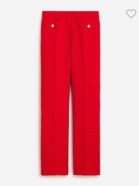 J Crew Slim kickout pant in maritime Red tweed Size 10